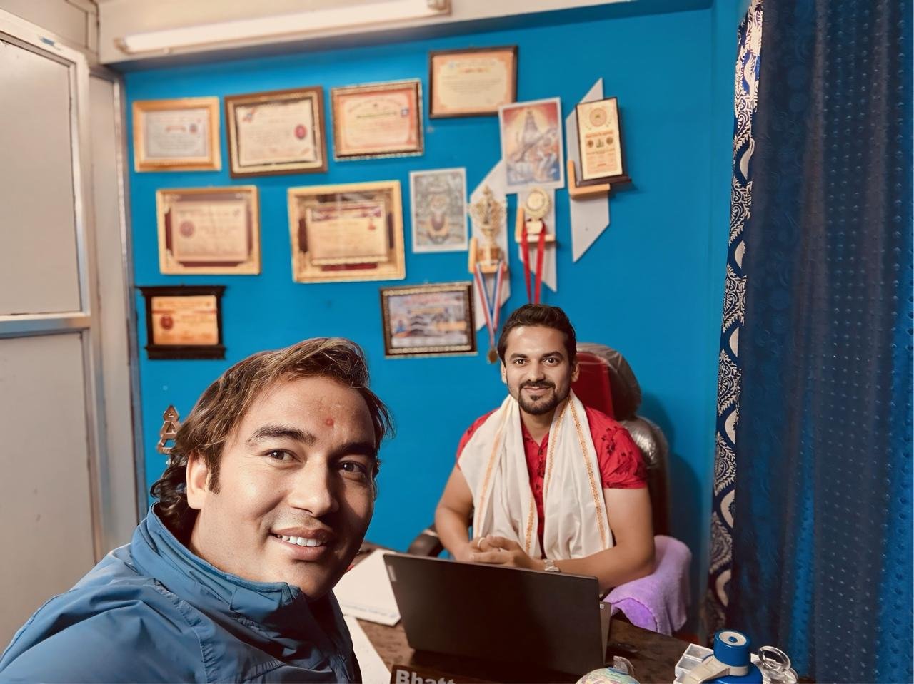 CELEBRITY WITH bhatta guru